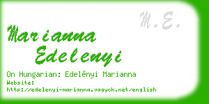 marianna edelenyi business card